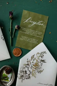 Zaproszenia Ślubne na Pleksi Łuk Złocone | Fresco nr 4