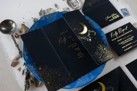 Eleganckie Zaproszenia Ślubne Kosmos | Złocone | Zamów!