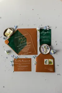 Zaproszenia Ślubne na Pleksi Glamour ze Złoceniem | PR19