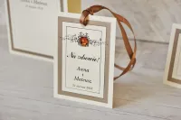 Eleganckie Zawieszki na Wódkę z Koronką | Amelia-Wedding.pl