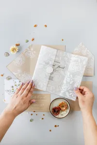 Szklane Zaproszenia Ślubne z Kalką | Nowoczesne i Eleganckie