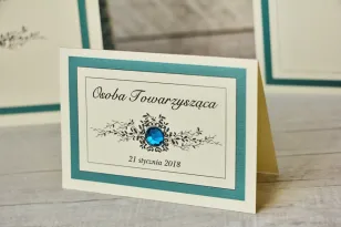 Vignetten für die Hochzeitstafel, Hochzeit - Mit Spitze Nr. 5 - Smaragd - elegante Hochzeitsaccessoires mit Strasssteinen