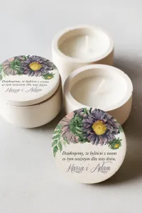 Świeczki na Podziękowania dla Gości - Personalizowane | Kraft nr 3