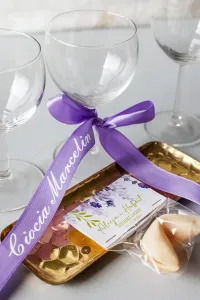 Winietki na Wstążce Wrzosowe z Nadrukiem | Zamów Online