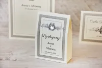 Pudełeczka z koronką podziękowania dla gości | Amelia-Wedding