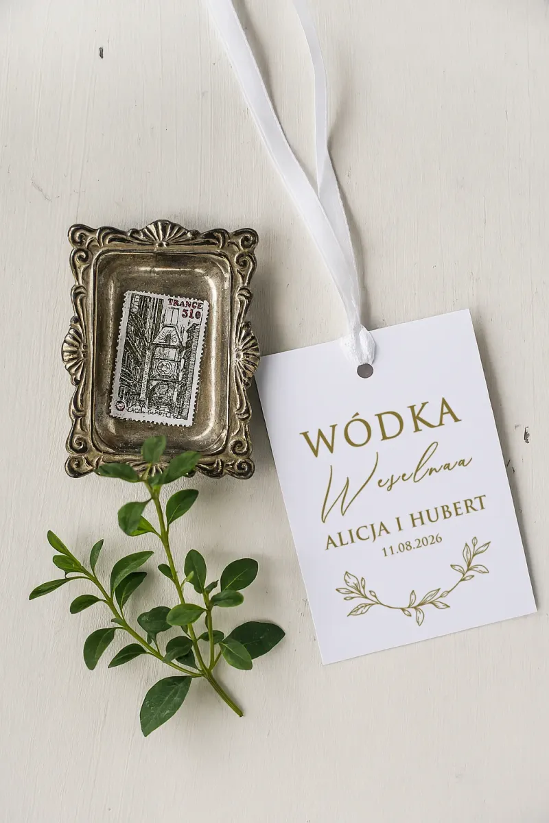 Złocone Zawieszki na Wódkę Weselną Ruskus | Zamów Online