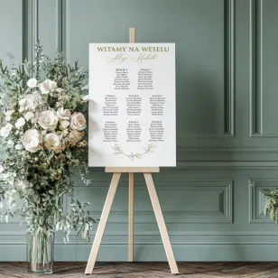 Elegancki i Złocony Plan Stołów Weselnych | Ruskus nr 2