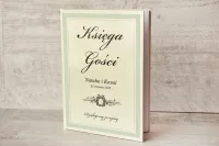 Elegancka Księga Gości z Koronką | Personalizacja | Amelia