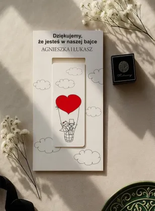Personalizowana Zakładka Magnetyczna dla Gości Weselnych | Bueno nr 1