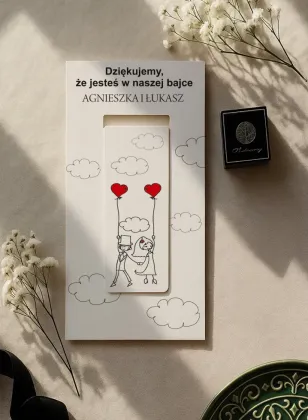 Zabawna Zakładka Magnetyczna dla Gości | Personalizowany Upominek Ślubny