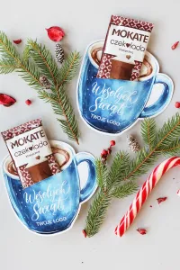 Personalizowana Czekoladka Świąteczna z Logo Firmy | Słodki Upominek