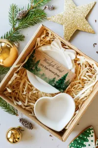 Prezenty Firmowe na Święta z Logo | Zestaw z Gipsu Polimerowego | Box nr 20