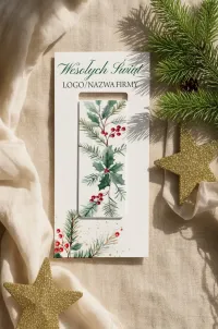 Świąteczna Zakładka Magnetyczna z Logo Firmy | Biznesowy Prezent dla Klientów