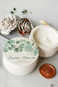 Świeczka Sojowa Podziękowanie dla Gości Eukaliptus Złoto | Cejla nr 6