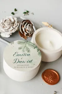 Personalizowana Świeczka Sojowa Podziękowanie dla Gości | Cejla nr 14