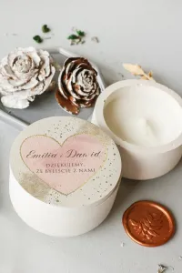 Personalizowane Świeczki Sojowe Podziękowania dla Gości | Cejla nr 15