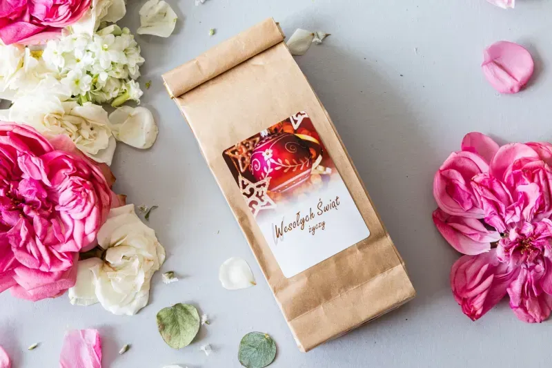 Herbata Firmowa Świąteczna z Logo, Czarna Aromatyczna 50g | Prezent dla Pracowników | T3 Herbata Firmowa Świąteczna z Logo, Czarna Aromatyczna 50g | Prezent dla Pracowników | T3