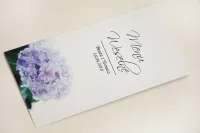 Menu Weselne z Hortensją | Eleganckie i Pastelowe | Zamów