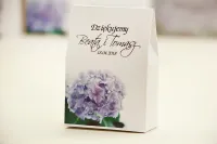 Pudełeczka Podziękowania dla Gości z Hortensją | Elegant nr 2