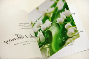 Hochzeitseinladung, Einladungen zu einer eleganten Hochzeit mit Transparentpapier - Elegant Nr. 3 - Weiße Maiglöckchen