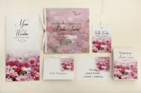 Eleganckie zaproszenia ślubne z kalką i kwiatami | Elegant 5
