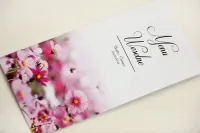 Menu Weselne Fioletowe Kwiaty Polne | Elegant nr 5