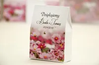 Pudełeczka Podziękowania Fioletowe Kwiaty | Elegant nr 5