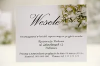Elegancki Bilecik do Zaproszeń | Kwiat Wiśni | Elegant nr 6