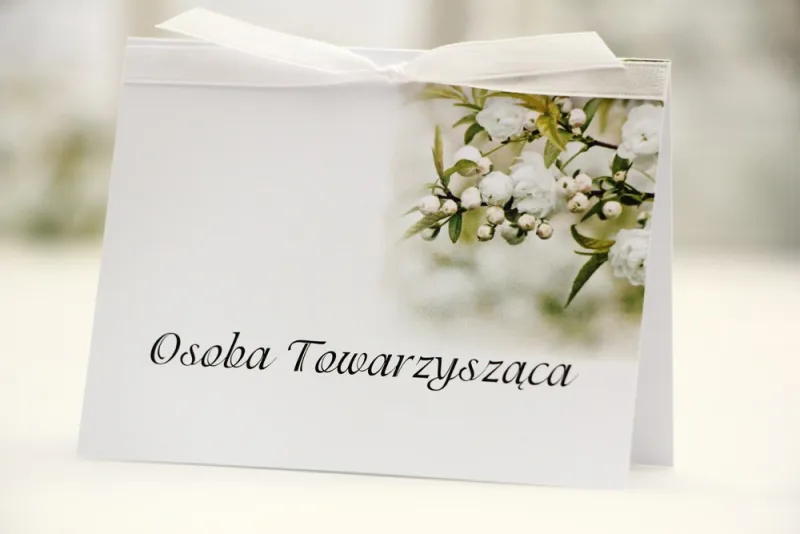 Winietki na stół weselny, ślub - Elegant nr 6 - Białe kwiaty - kwiatowe dodatki ślubne Winietki na stół weselny, ślub - Elegant nr 6 - Białe kwiaty - kwiatowe dodatki ślubne