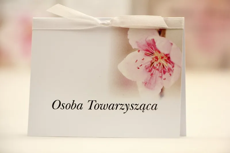 Winietki na stół weselny, ślub - Elegant nr 12 - Kwiat wiśni - kwiatowe dodatki ślubne Winietki na stół weselny, ślub - Elegant nr 12 - Kwiat wiśni - kwiatowe dodatki ślubne