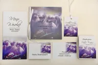 Zaproszenia Ślubne z Kalką i Krokusami | Amelia-Wedding.pl