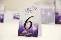 Numery na Stół Weselny Krokusy Fioletowe | Elegant nr 14