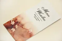 Eleganckie Menu Weselne z Kwiatami Jabłoni | Elegant nr 16