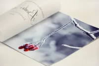 Zaproszenia ślubne z kalką i jarzębiną | Elegant nr 17
