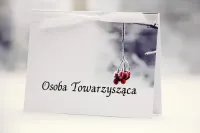 Zimowe Winietki Ślubne Jarzębina | Eleganckie | Elegant nr 17