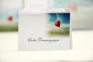 Vignetten für den Hochzeitstisch, Hochzeit - Elegant nr 19 - Roter Luftballon - florale Hochzeitsaccessoires