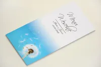 Menu Weselne z Dmuchawcem | Personalizowane | Elegant nr 20