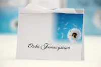 Winietki ślubne z dmuchawcem - personalizacja | Elegant nr 20