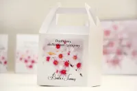 Pudełka na Ciasto Weselne z Kwiatami Wiśni | Elegant nr 23