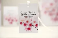 Zawieszki na Wódkę Weselną Kwiaty Wiśni | Elegant nr 23