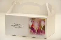 Pudełka na Ciasto Weselne Krokusy | Personalizowane | Elegant 24
