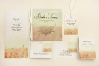 Zaproszenia Ślubne z Kalką i Pszenicą Boho | Elegant nr 25