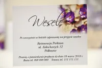 Wkładki do zaproszeń Fioletowe Krokusy | Amelia-Wedding.pl