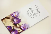 Menu Weselne Fioletowe Krokusy | Elegant nr 26 - Sklep