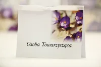 Winietki Ślubne Fioletowe Krokusy | Elegant nr 26 | Zamów