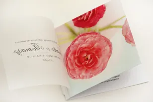 Hochzeitseinladung, elegante Hochzeitseinladungen mit Transparentpapier - Elegant Nr. 27 - Rosa Glaukom
