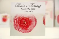 Eleganckie Save the Date z Różami | Zamów z darmowym projektem