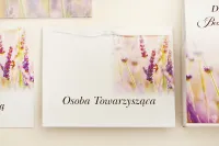 Winietki ślubne z lawendą i tasiemką | Amelia-Wedding.pl