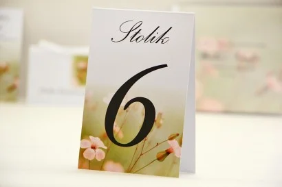 Numery stolików - Elegant nr 29 - Polne kwiaty - dodatki ślubne