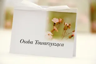Winietki na stół weselny, ślub - Elegant nr 29 - Polne kwiaty - kwiatowe dodatki ślubne